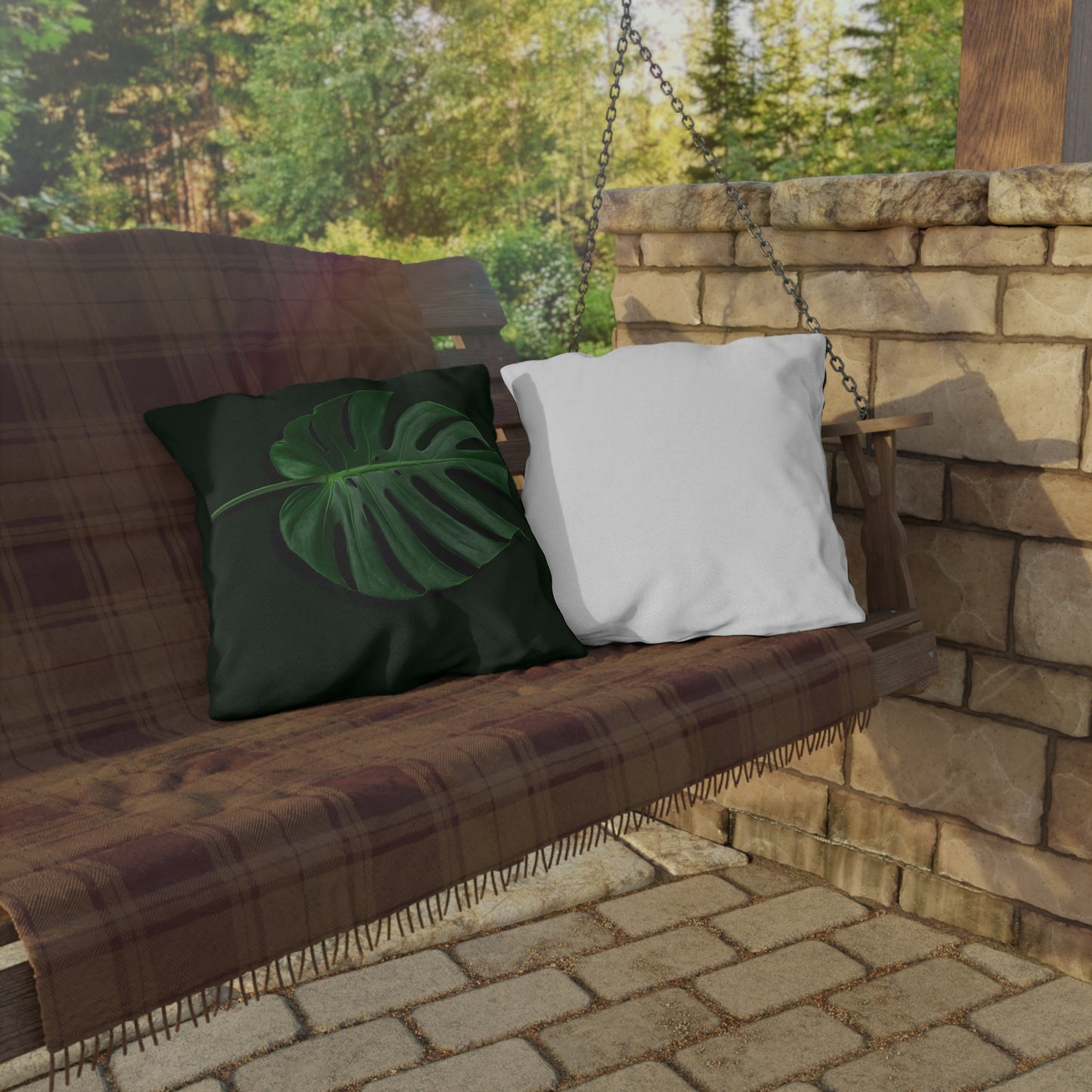 Monstera UV Resistant Outdoor Pillows