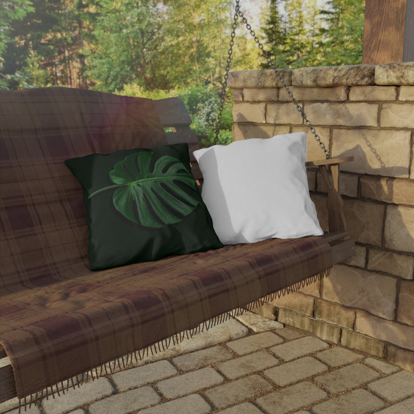 Monstera UV Resistant Outdoor Pillows