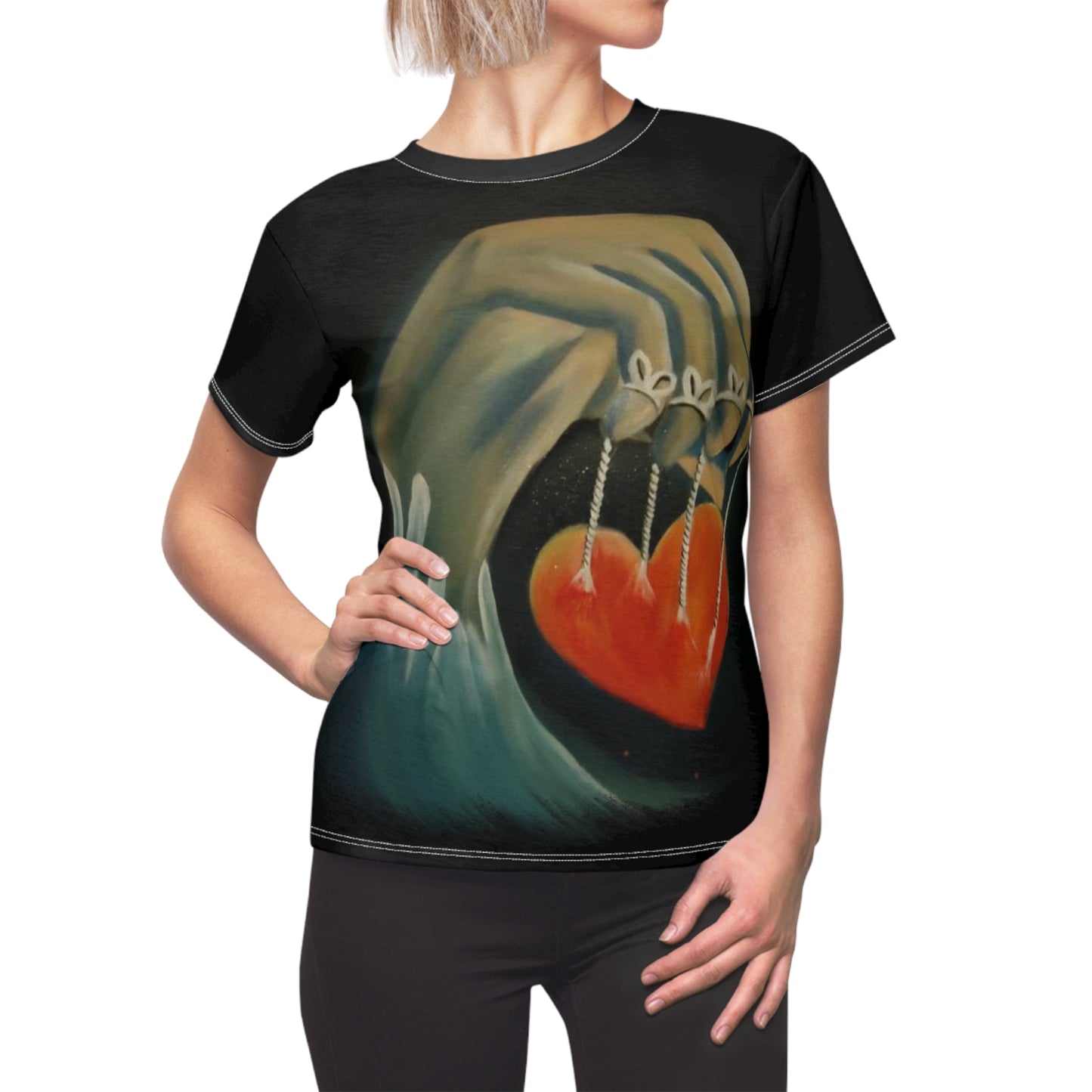 Heartstrings Women's AOP Cut & Sew Tee