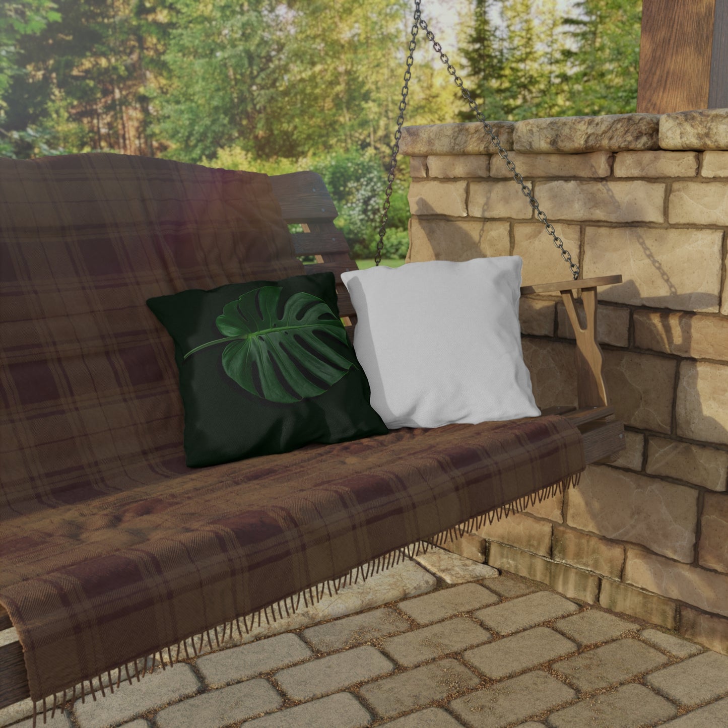 Monstera UV Resistant Outdoor Pillows