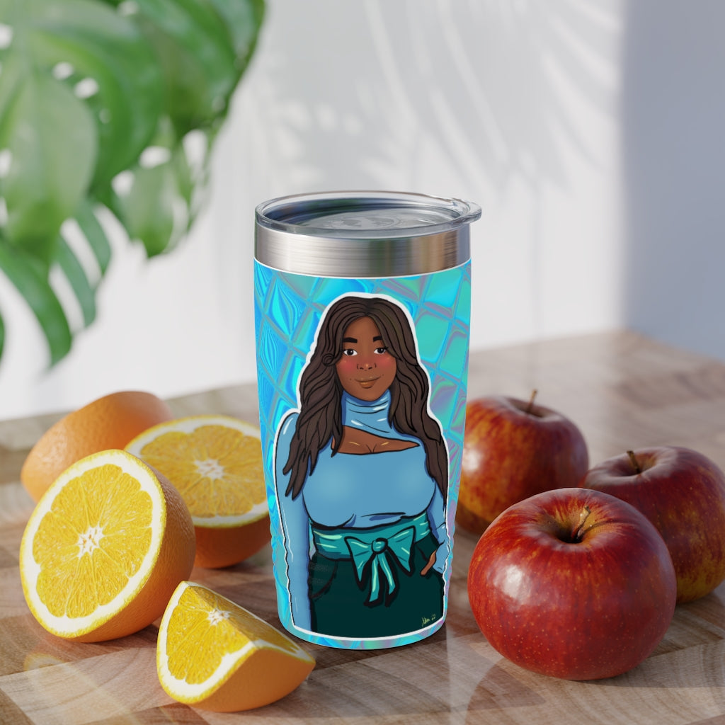 Plus Size Cutie Body Positive Plus Size Girl Ringneck Tumbler, 20oz