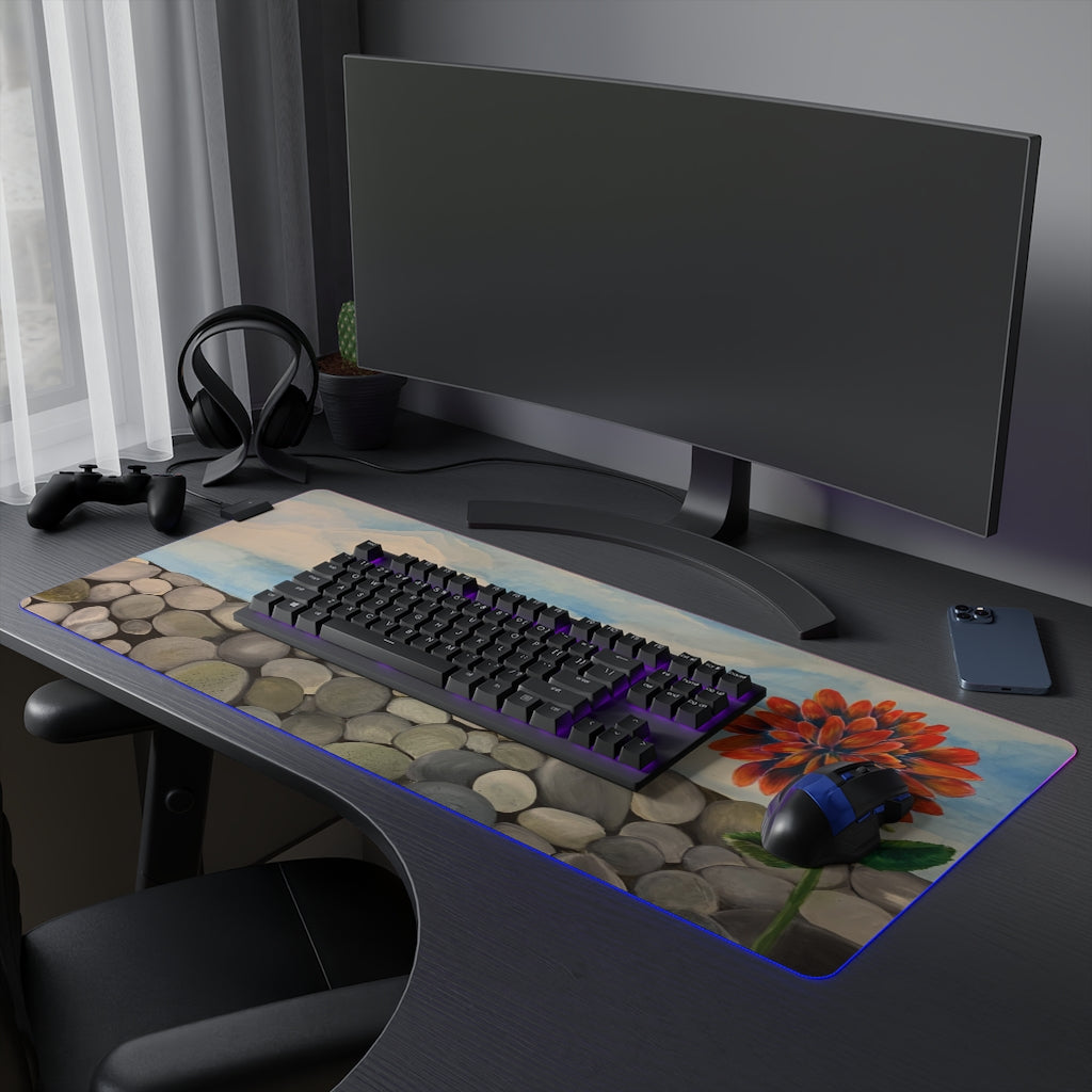 A Little Alone Time LED Gaming Mouse Pad