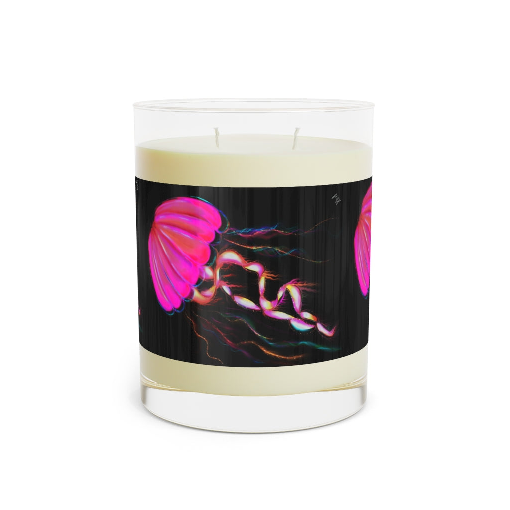 Neon Pink Electric Jellyfish - Scented Candle 11oz - choose from 3 different scents