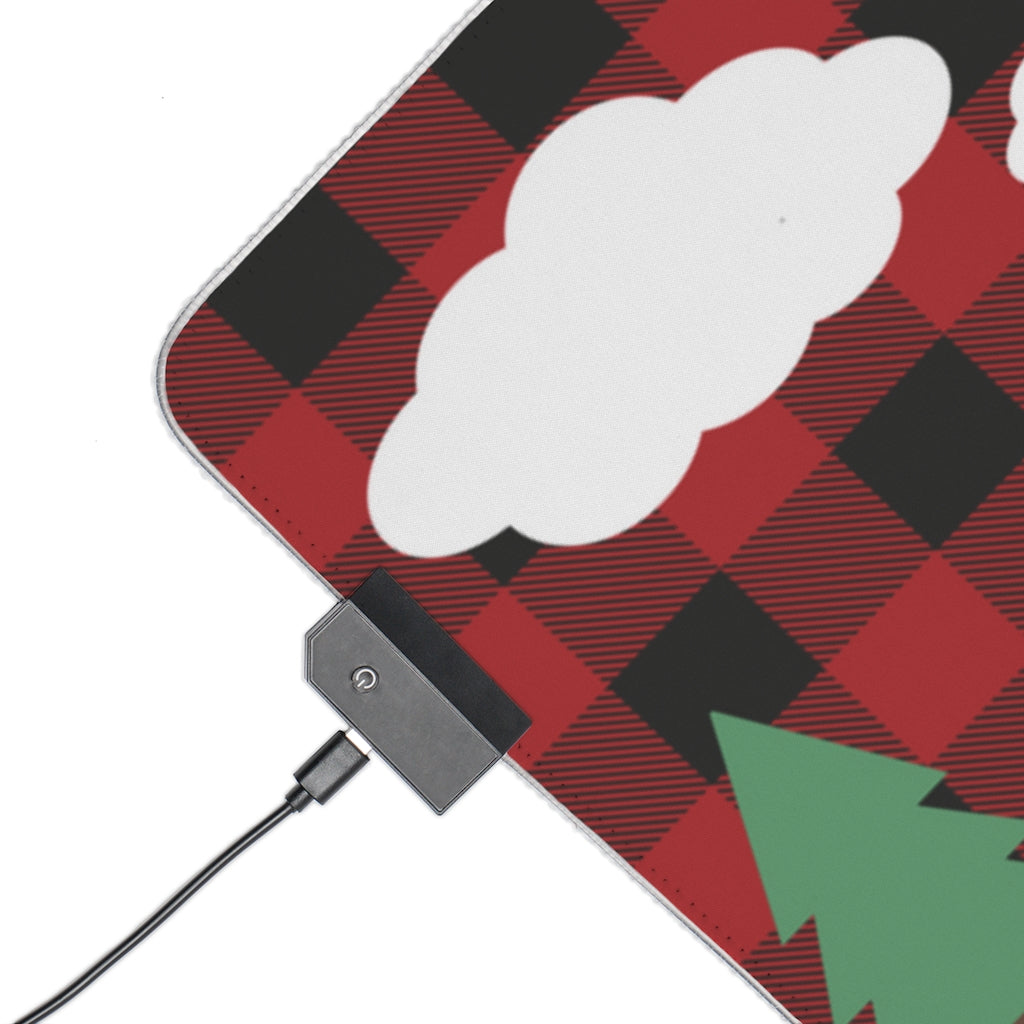 Cozy Cabin Lumber Jack Buffalo Plaid Aesthetic Gamer Mousepad