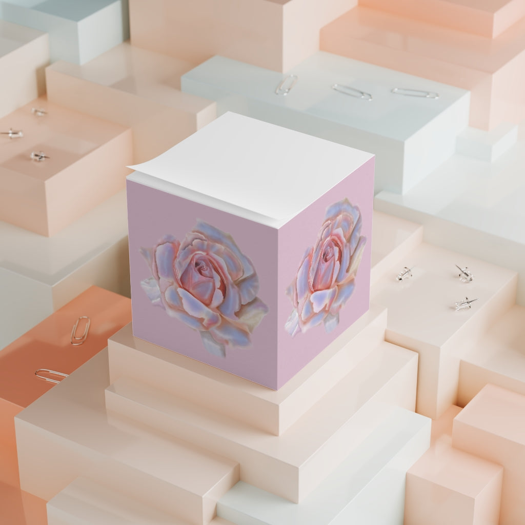 Champagne Rose Note Cube