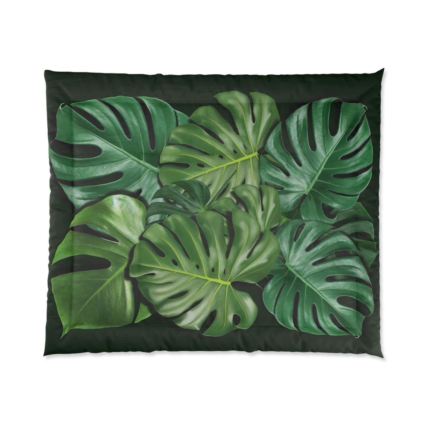 Monstera Leaf Comfy Comforter Blanket