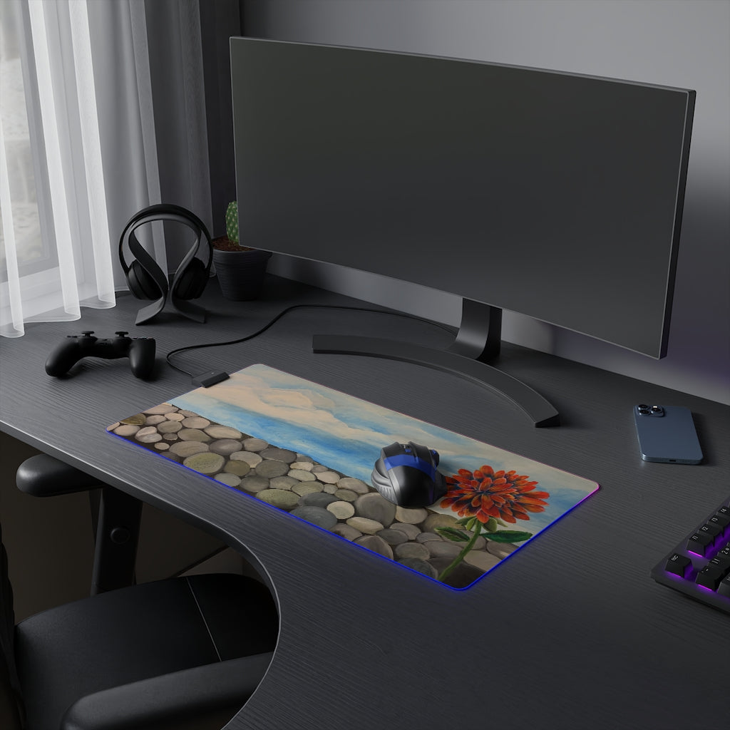 A Little Alone Time LED Gaming Mouse Pad