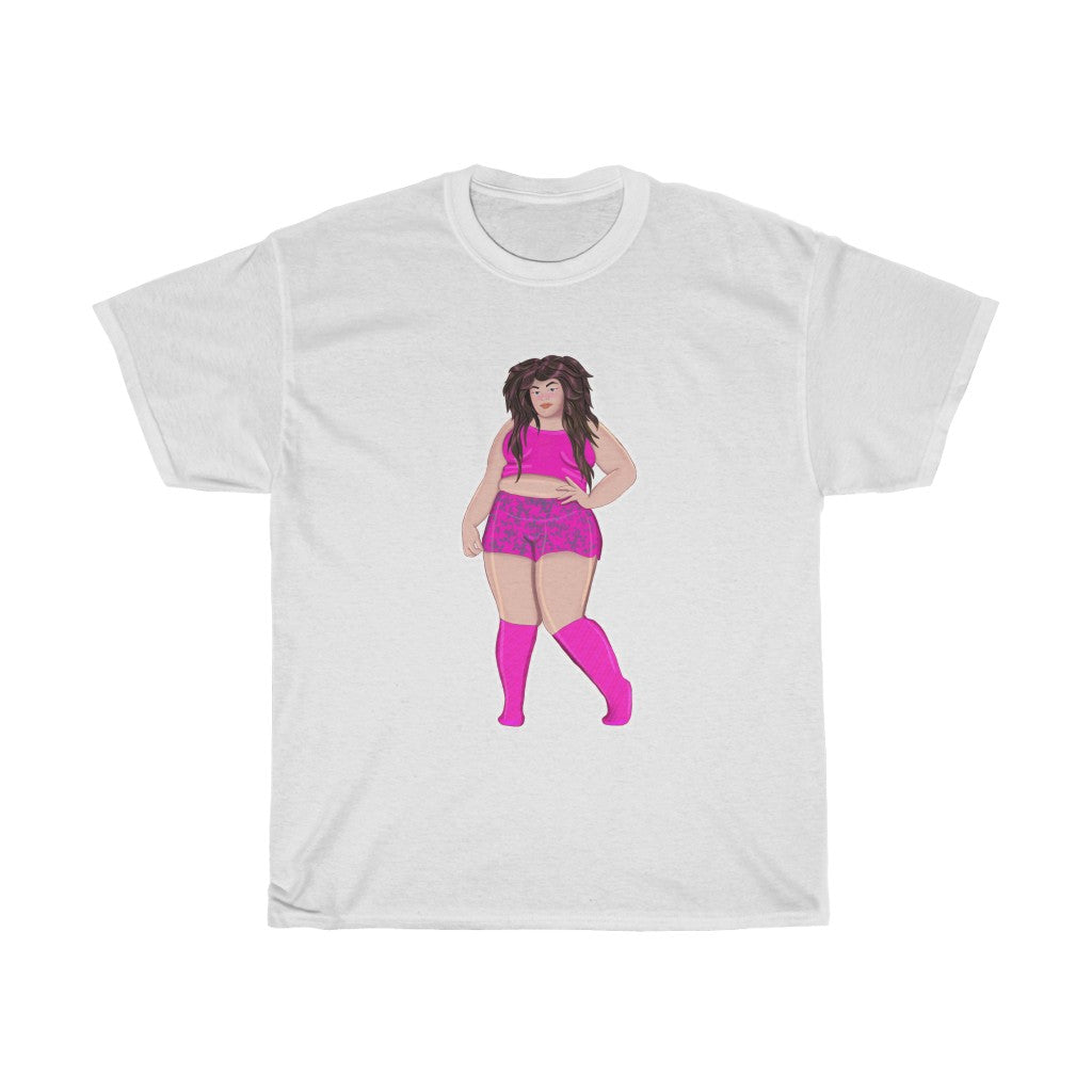 Plus size Curvy cutie Unisex Heavy Cotton Tee