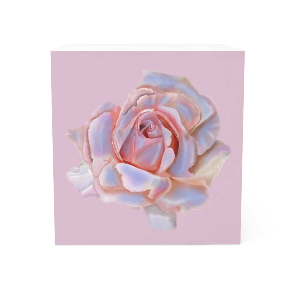 Champagne Rose Note Cube