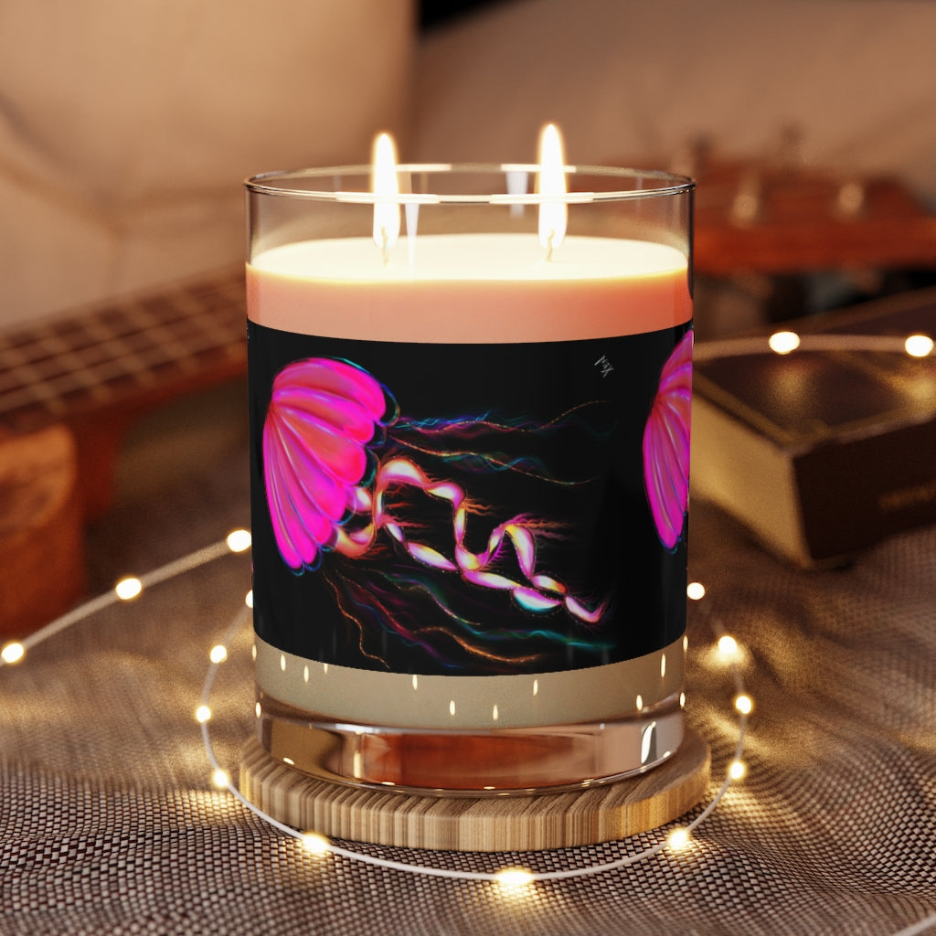 Neon Pink Electric Jellyfish - Scented Candle 11oz - choose from 3 different scents