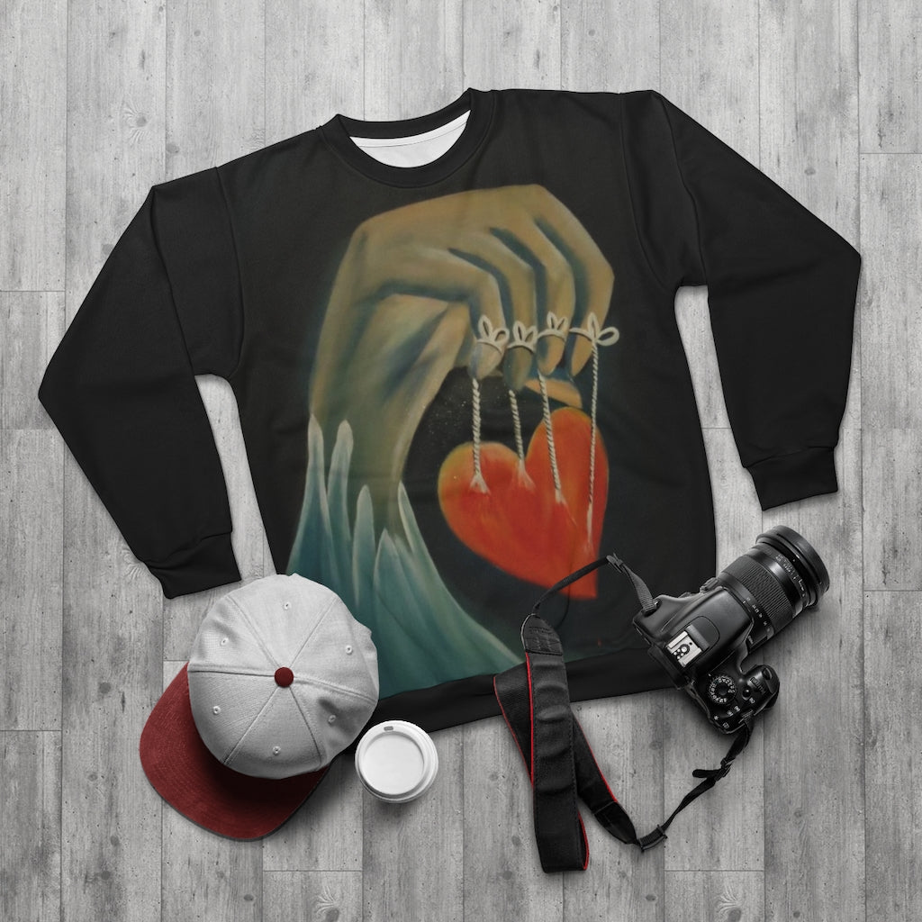 Heart Strings AOP Unisex Sweatshirt