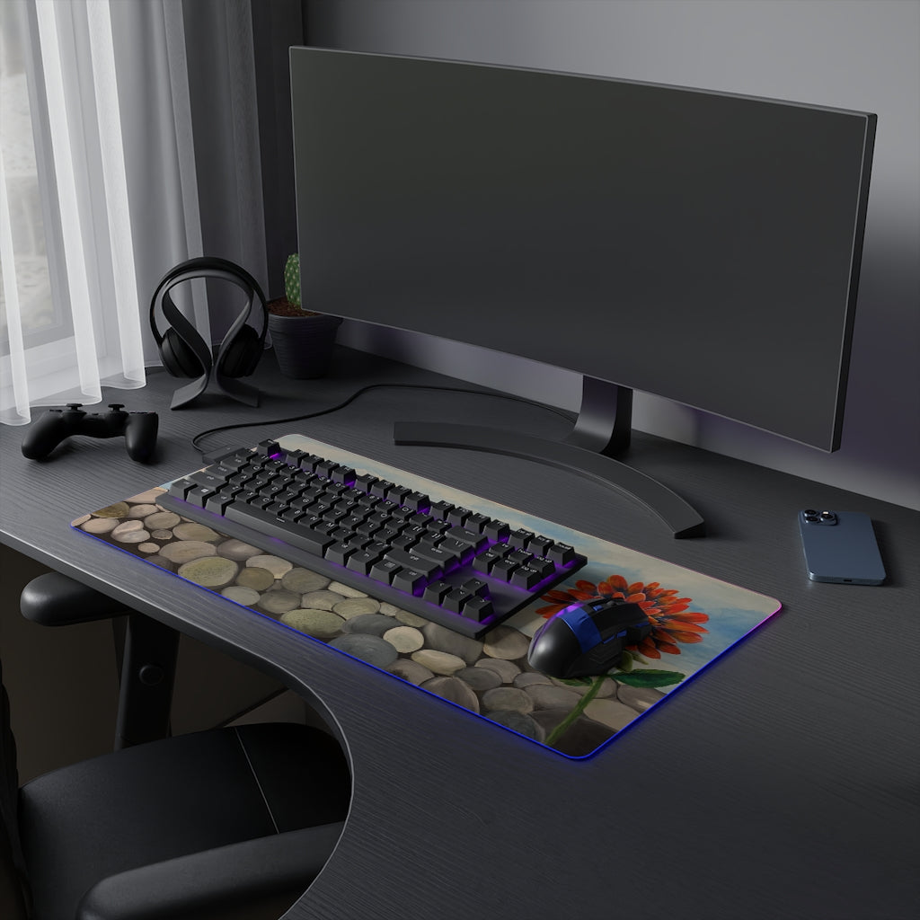 A Little Alone Time LED Gaming Mouse Pad