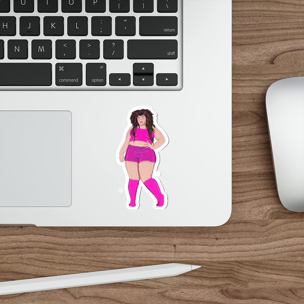 Plus Size Cutie Body Positivity Self Love Die-Cut Water Resistant Vinyl Stickers