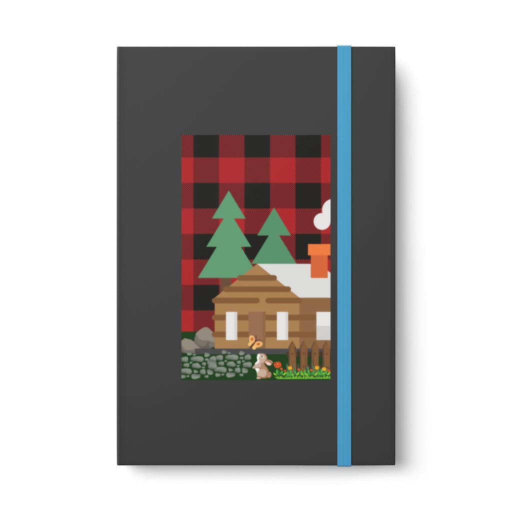 Cozy Cabin Lumber Jack Buffalo Plaid Aesthetic Color Contrast Notebook - Ruled