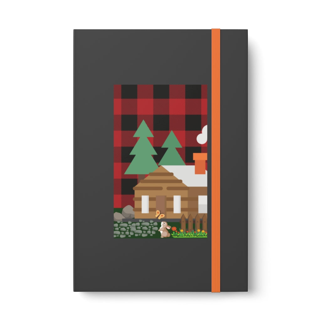 Cozy Cabin Lumber Jack Buffalo Plaid Aesthetic Color Contrast Notebook - Ruled