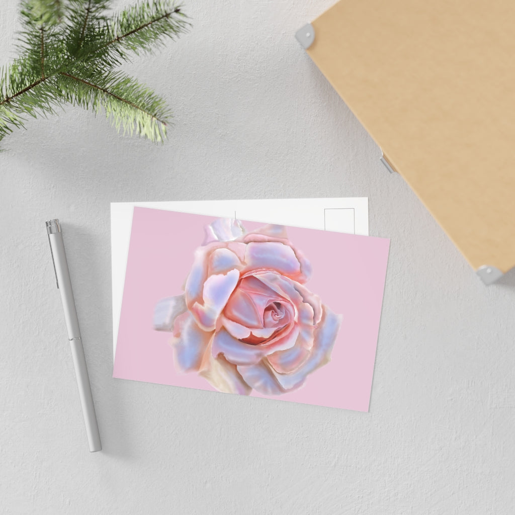 Champagne Rose Fine Art Postcards