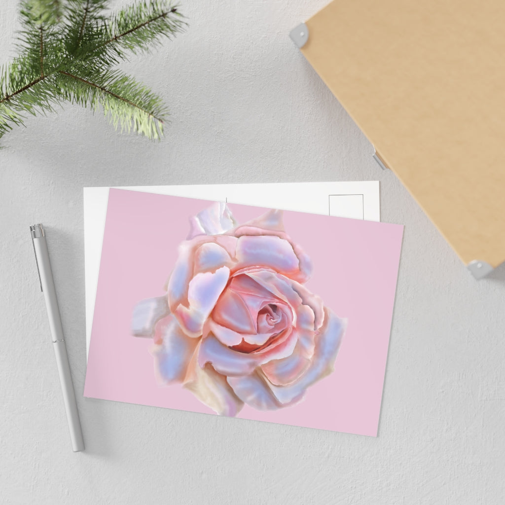 Champagne Rose Fine Art Postcards