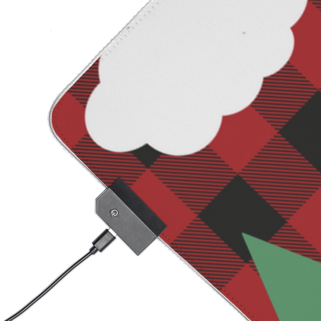 Cozy Cabin Lumber Jack Buffalo Plaid Aesthetic Gamer Mousepad