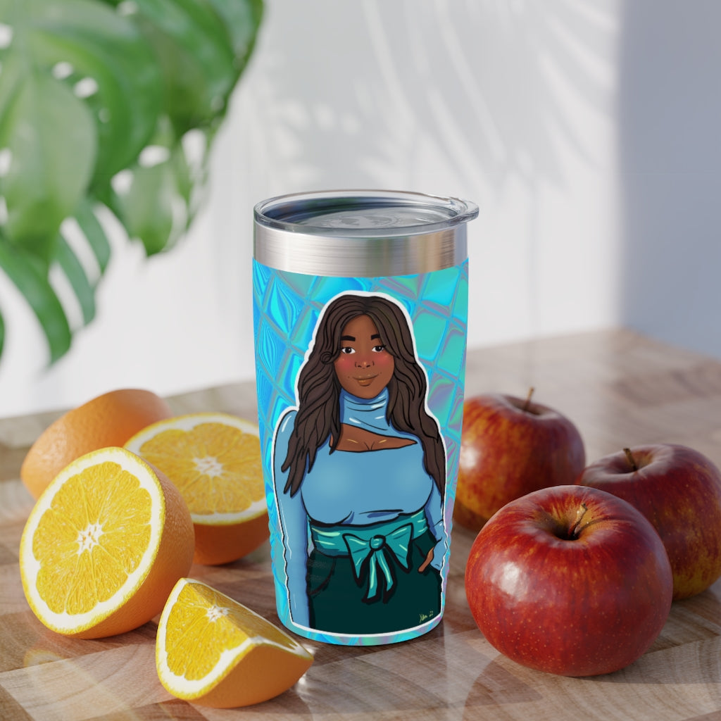 Plus Size Cutie Body Positive Plus Size Girl Ringneck Tumbler, 20oz