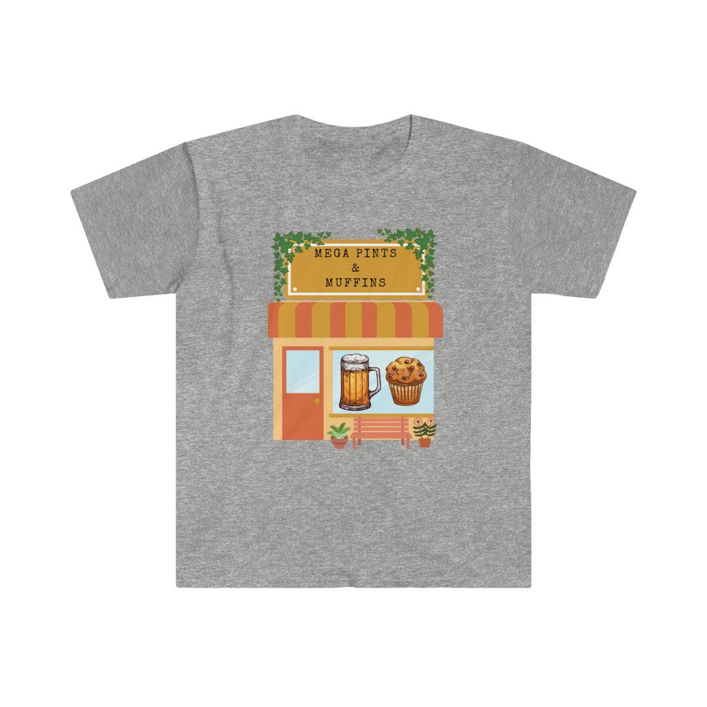 Johnny Depp Amber Heard Trial Mega Pint and Muffins Unisex Softstyle T-Shirt