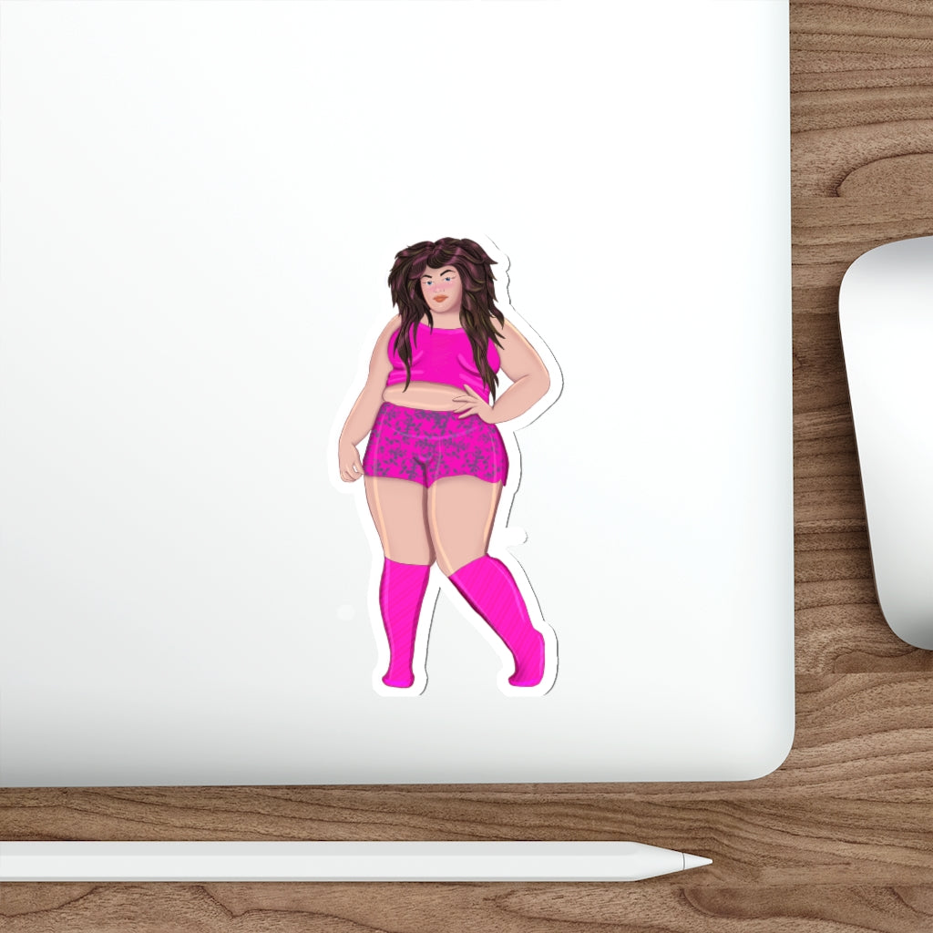 Plus Size Cutie Body Positivity Self Love Die-Cut Water Resistant Vinyl Stickers