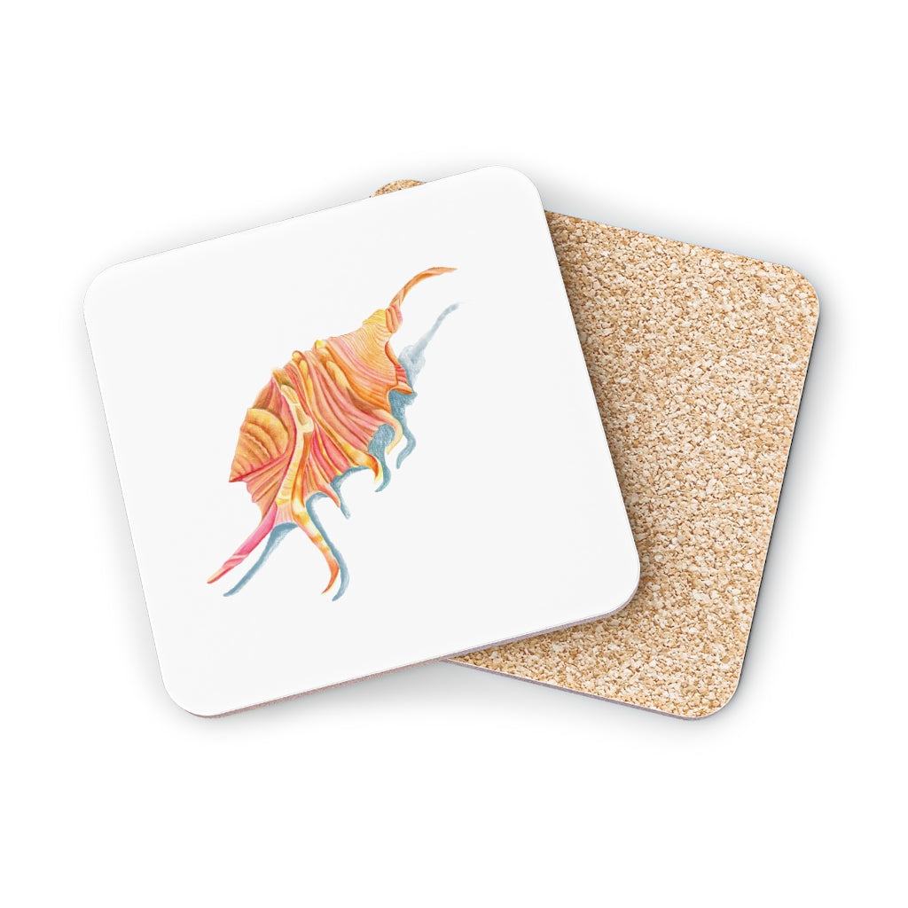 Georgia Beach Spiny Conch Shell Coasters