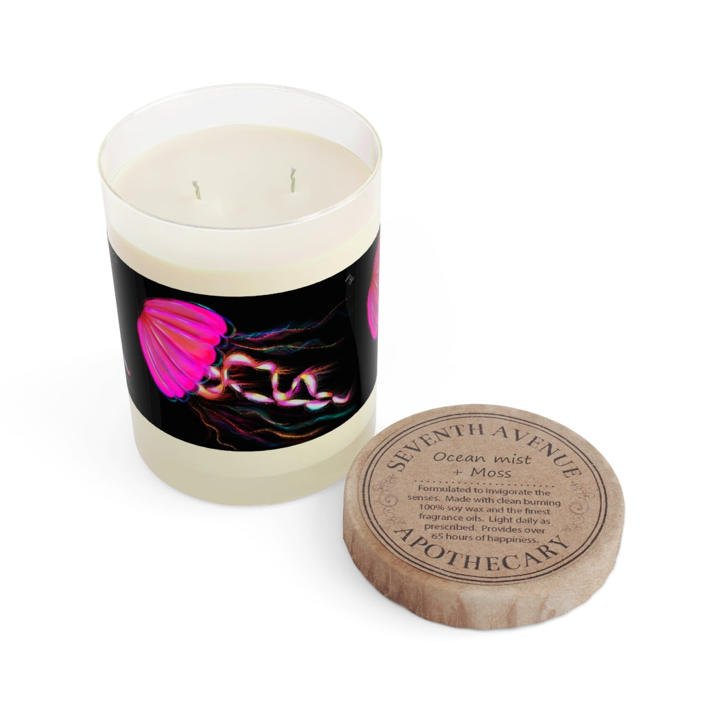 Neon Pink Electric Jellyfish - Scented Candle 11oz - choose from 3 different scents