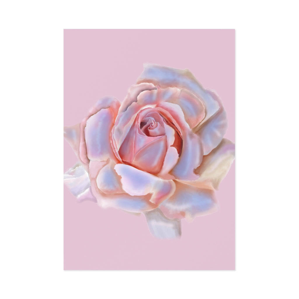 Champagne Rose Fine Art Postcards