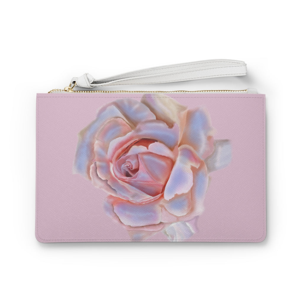 Champagne Rose Clutch Bag