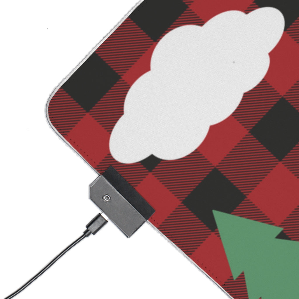 Cozy Cabin Lumber Jack Buffalo Plaid Aesthetic Gamer Mousepad