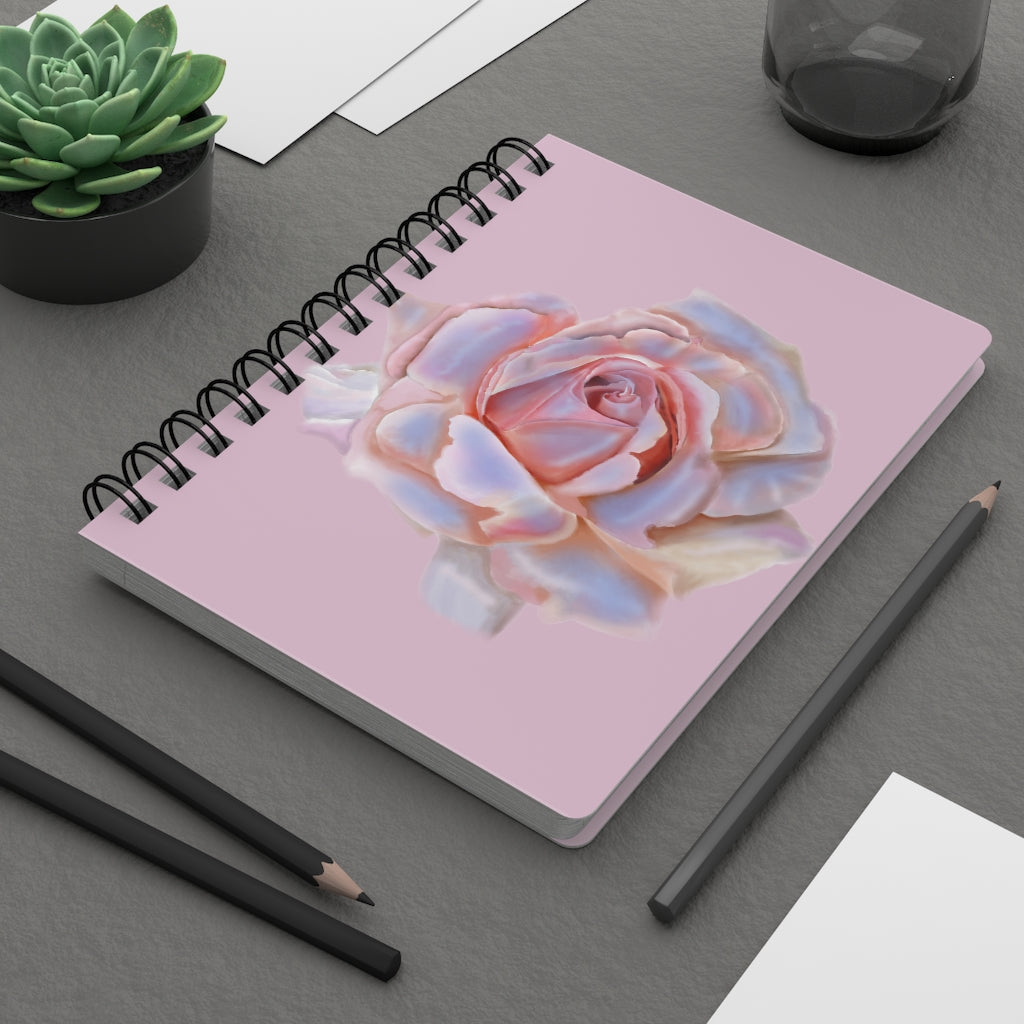 Champagne Rose Spiral Bound Journal