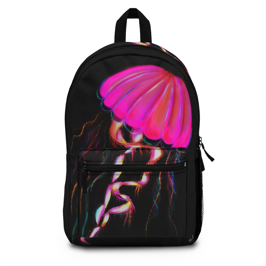 Hot Pink Electric Jellyfish Backpack (Made in USA)