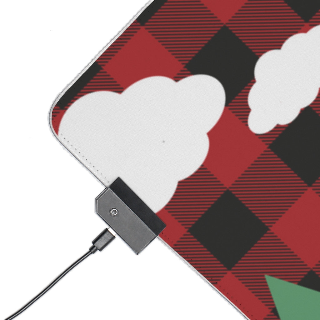 Cozy Cabin Lumber Jack Buffalo Plaid Aesthetic Gamer Mousepad