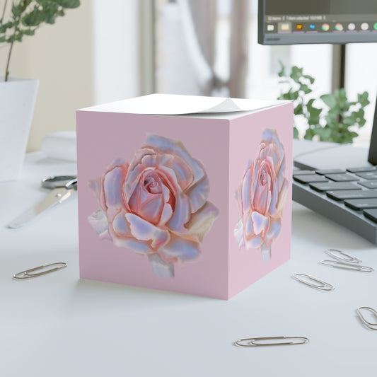 Champagne Rose Note Cube