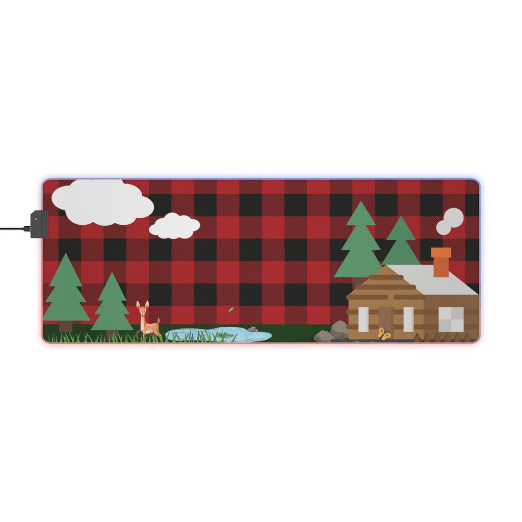 Cozy Cabin Lumber Jack Buffalo Plaid Aesthetic Gamer Mousepad