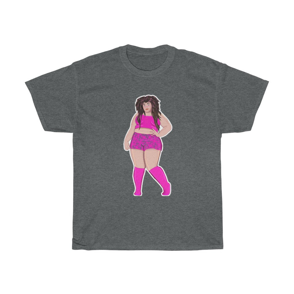 Plus size Curvy cutie Unisex Heavy Cotton Tee