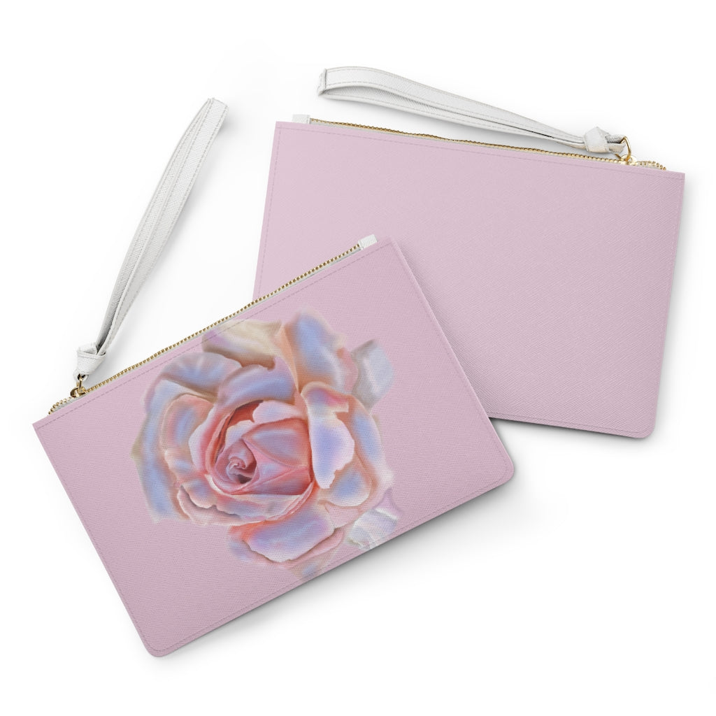 Champagne Rose Clutch Bag