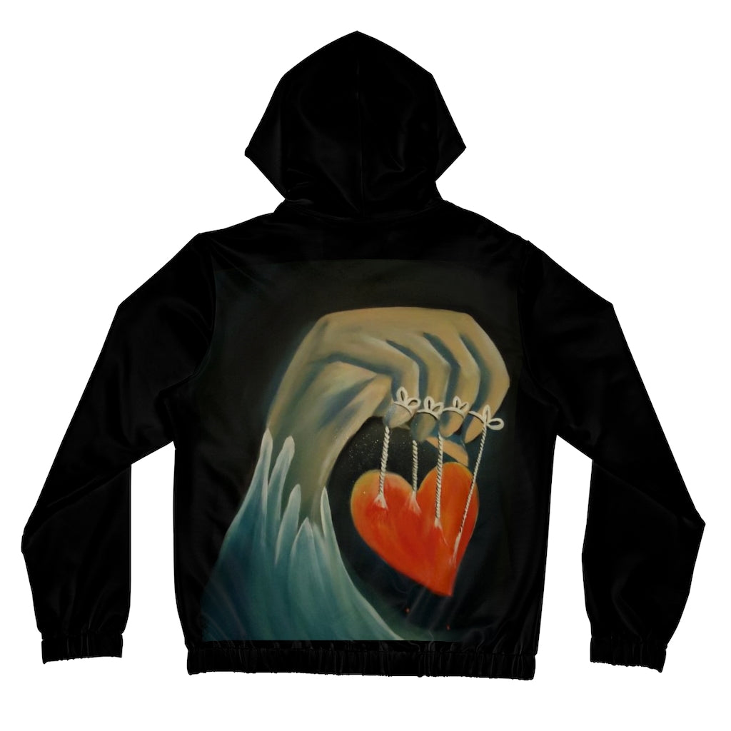 Heart Strings Women’s Full-Zip Hoodie (AOP)