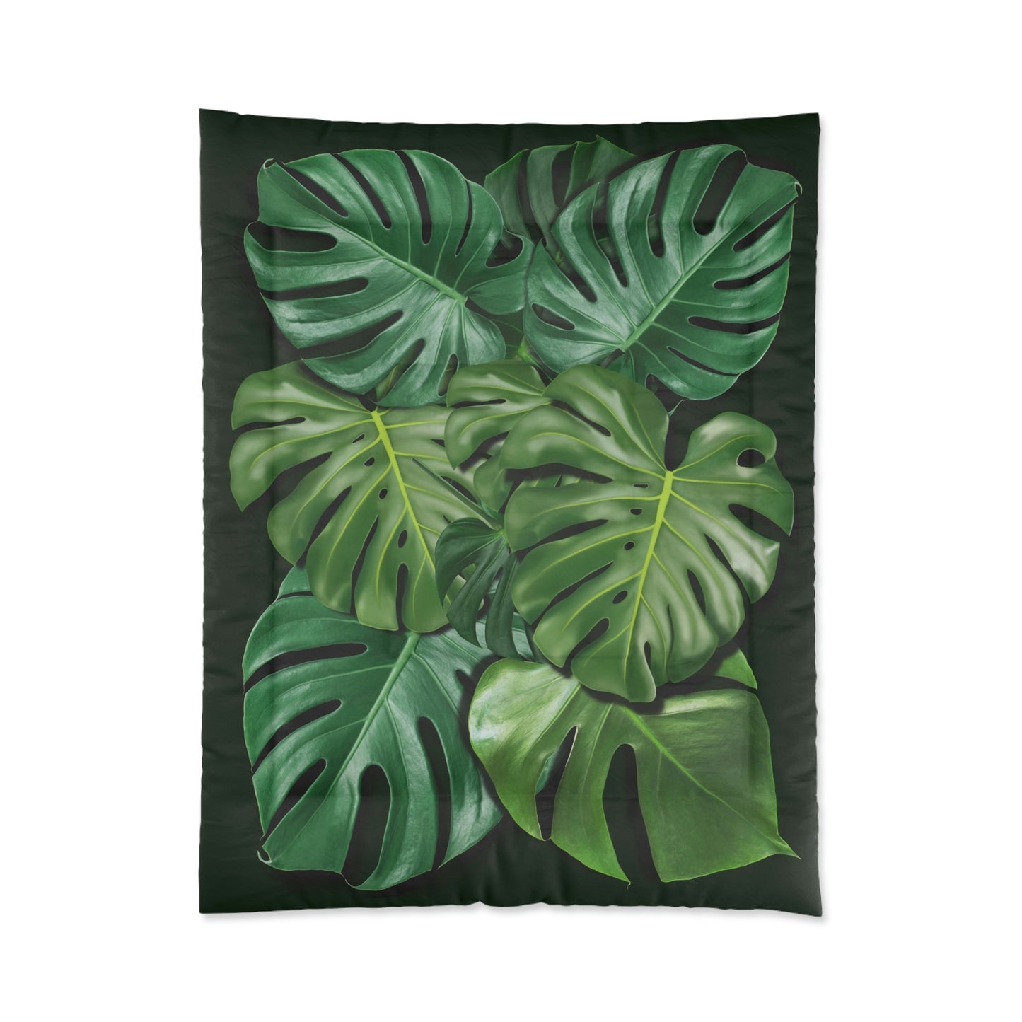 Monstera Leaf Comfy Comforter Blanket