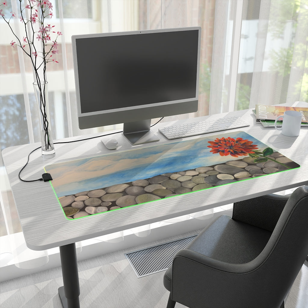 A Little Alone Time LED Gaming Mouse Pad